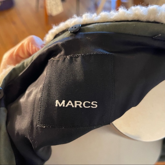 MARCS | Khaki Jacket with zip detail and removable collar | size 12 - Picture 9 of 11